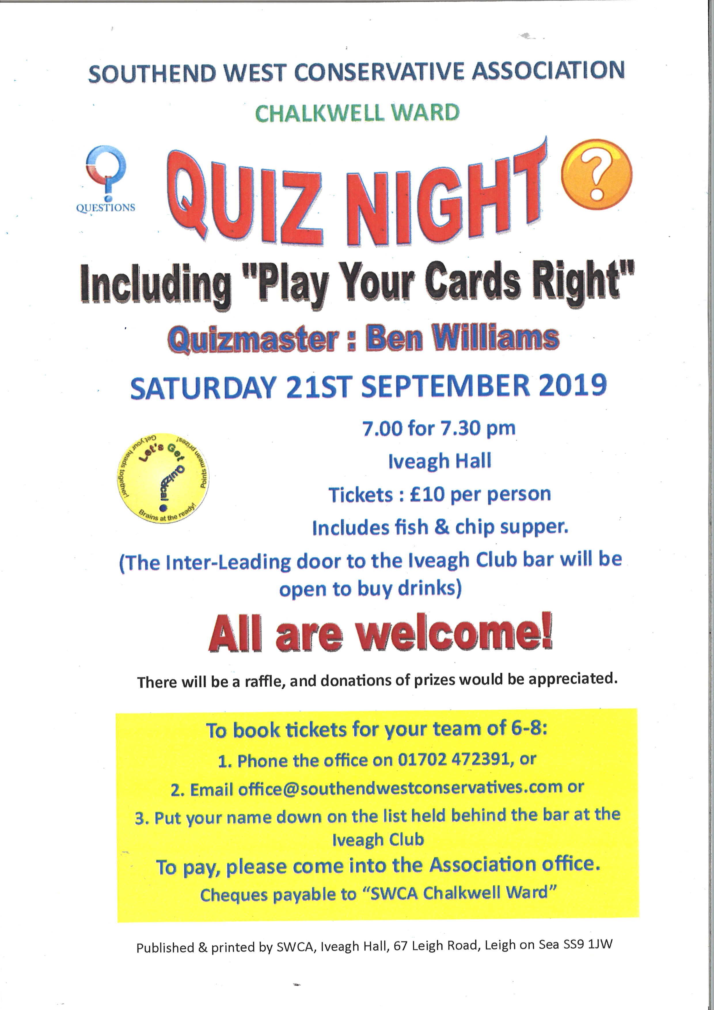 CW QUIZ NIGHT